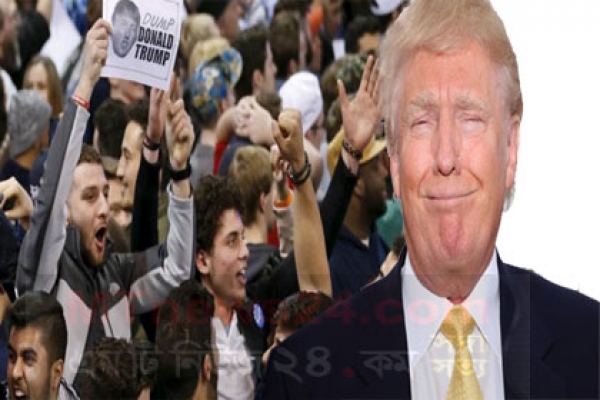 বেকায়দায় ট্রাম্প, বিক্ষোভের মুখে সমাবেশ বাতিল
