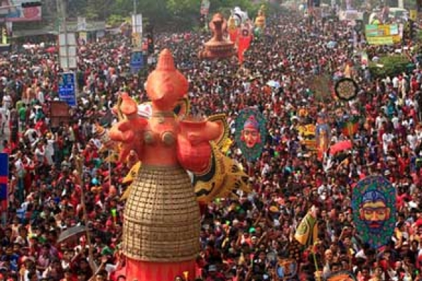 'মঙ্গল শোভাযাত্রার নামে বিজাতীয় সংস্কৃতি থেকে দূরে থাকার আহ্বান'