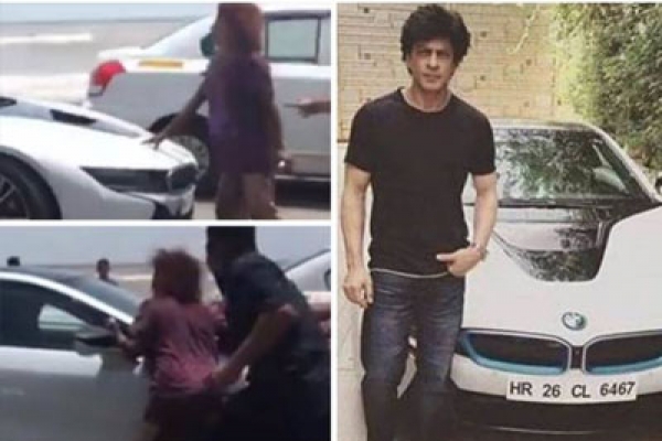 শাহরুখের গাড়ি আটকালেন ভবঘুরে মহিলা, কি ঘটল তারপর?