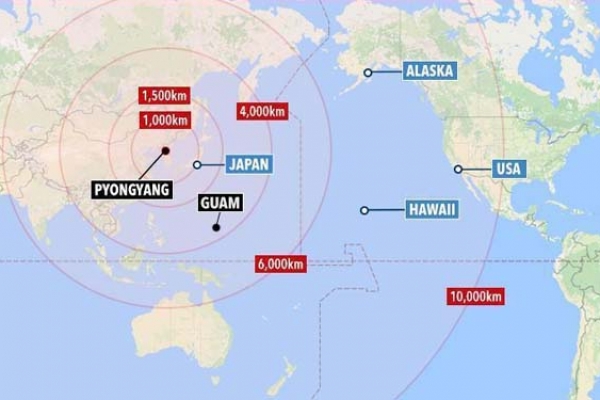 যুক্তরাষ্ট্রে ক্ষেপণাস্ত্র হামলার ছক চুড়ান্ত উত্তর কোরিয়ার