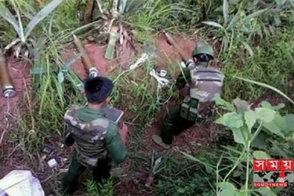 বাংলাদেশ সীমান্তে মিয়ানমার বাহিনীর উস্কানিমূলক গুলি বর্ষণ