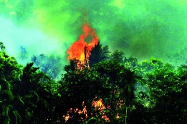 সীমান্তে মিয়ানমার বাহিনীর মুহুর্মুহু গুলি, আগুন, ছুটাছুটি
