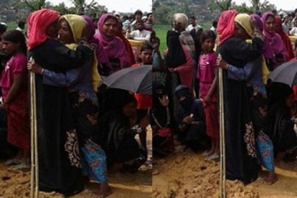 রোহিঙ্গা মা-মেয়ের এক মর্মস্পর্শী মিলন যা কাঁদাবে আপনাকেও