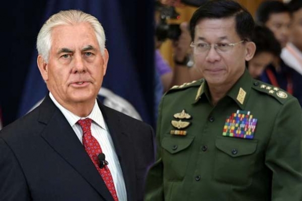 রোহিঙ্গা নিধন বন্ধে বার্মা সেনাপ্রধানকে মার্কিন পররাষ্ট্রমন্ত্রীর ফোন