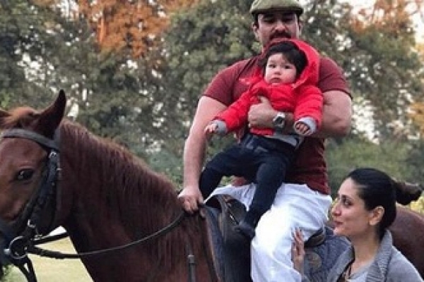 জন্মদিনের আগে বাবার সঙ্গে ঘোড়ায় চড়লো তৈমুর! ছবি ভাইরাল