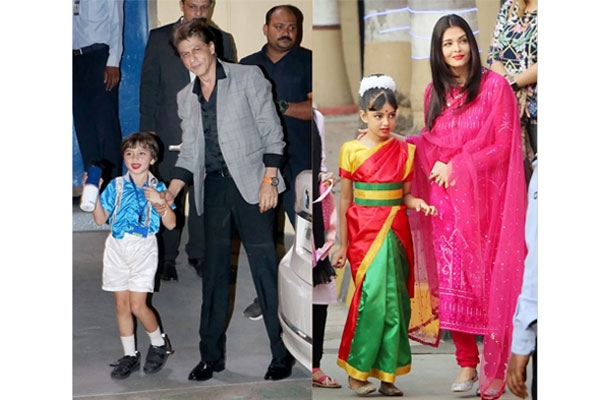 ছেলেমেয়ের স্কুলের পারফর্ম দেখতে হাজির শাহরুখ খান-ঐশ্বরিয়া