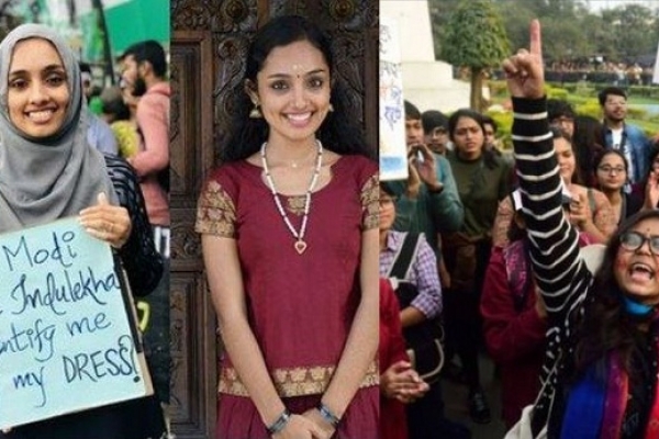 মোদির কথার প্র'তিবাদে হিজাব পড়েই মুসলিমদের বি'ক্ষোভে হিন্দু নারী