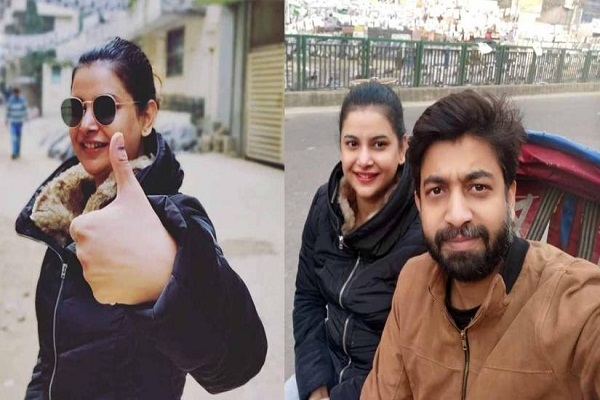 সারারাত ট্রেন ভ্রমণ করে এসেই দিলেন ভোট