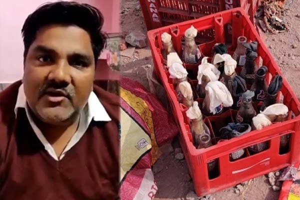 দিল্লিতে নেতার বাড়ির ছাদে পেট্রোল বো'মা ভাণ্ডার!