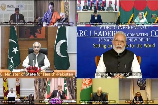 সার্কভূক্ত দেশের রাষ্ট্রনেতাদের করোনার বৈঠকের মাঝে কাশ্মীর প্রসঙ্গ টানলো পাকিস্তান