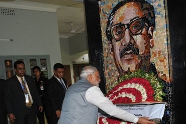 বঙ্গবন্ধুর জন্মশতবার্ষিকীতে শ্রদ্ধা জানালেন মোদি