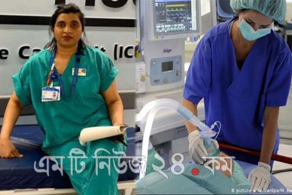 ভেন্টিলেটারে জীবন-মৃত্যুর সন্ধিক্ষণে থাকা করোনা রোগীর পরিবারকে সান্ত্বনা দিয়ে যা করেন নার্স