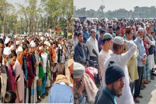 লঞ্চে আগুনে মৃত্যুর ২৯ জনের জানাজা সম্পন্ন, হাজার হাজার মানুষের ঢল