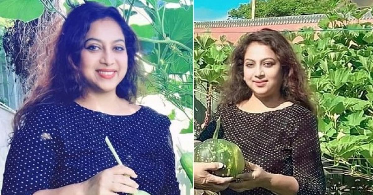 অস্ট্রেলিয়ায় বিভিন্ন ধরণের সবজি চাষ করছেন চিত্রনায়িকা শাবনূর