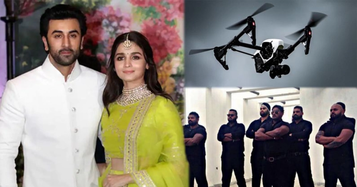 সবচেয়ে নিরাপত্তাবেষ্টিত বিয়ে রণবীর-আলিয়ার, আকাশপথেও থাকবে নজরদারি