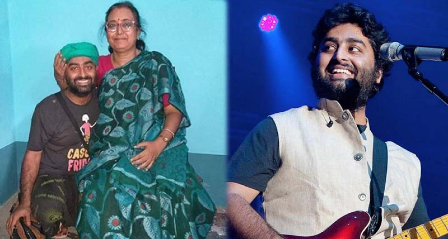 ছোটবেলার স্কুলে গিয়ে শিক্ষক-শিক্ষিকার পায়ের কাছে বসলেন অরিজিৎ সিং