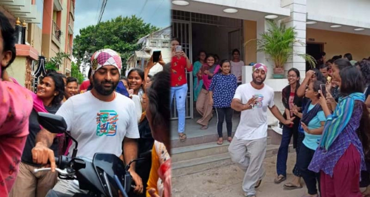 প্রবল হইচইয়ে মধ্যে জামা ধরে টান, নাজেহাল অরিজিৎ সিং