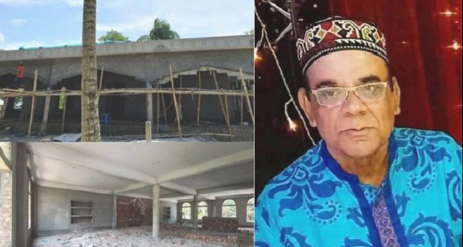  গ্রামের বাড়িতে মসজিদ নির্মাণ করছেন আহমেদ শরীফ