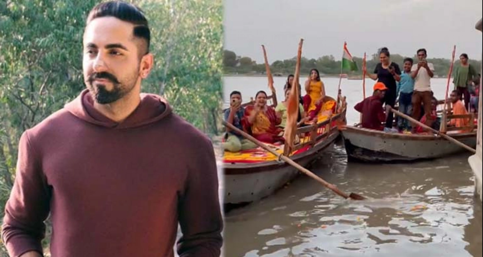 উত্তেজিত মহিলাকে নদীতে ঝাঁপ দিতে দেখে যা করলেন আয়ুষ্মান