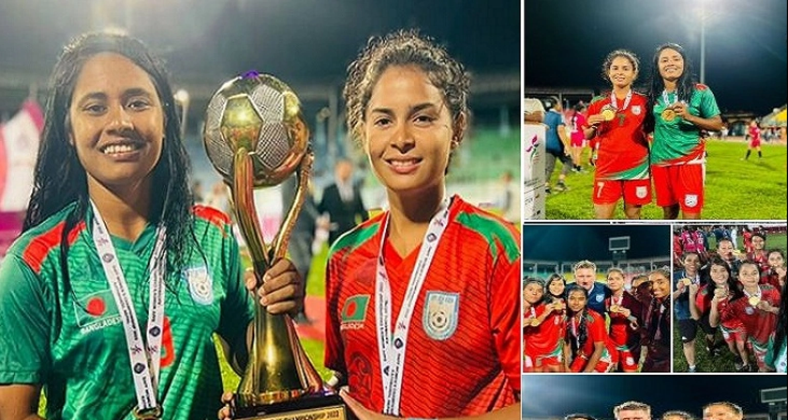  'হ্যাঁ! আমরা পেরেছি ইতিহাস গড়তে এবং প্রথম সাফ শিরোপা জয় করতে: সানজিদা