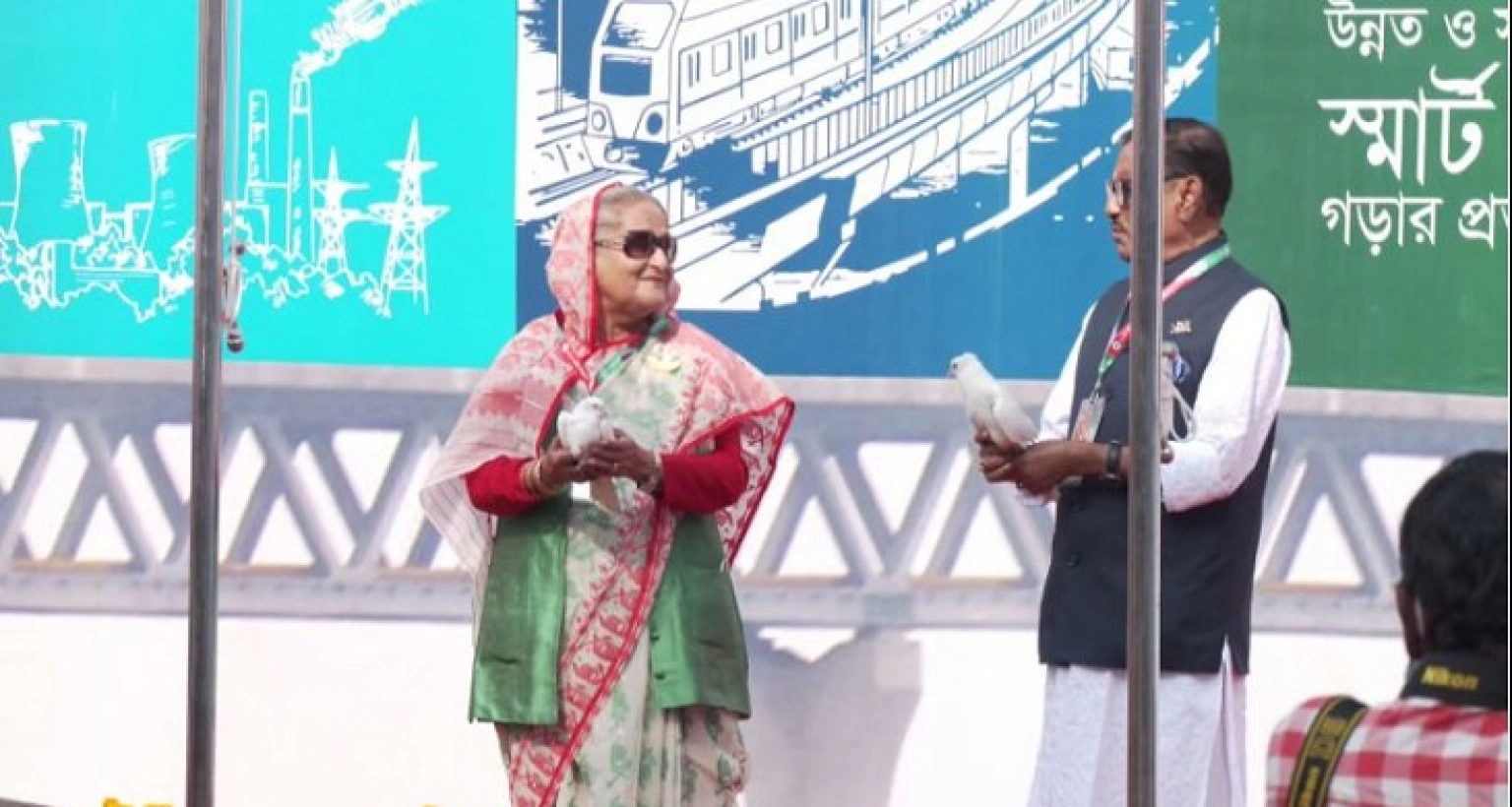 আওয়ামী লীগের ২২তম ত্রিবার্ষিক জাতীয় সম্মেলনের উদ্বোধন করলেন শেখ হাসিনা