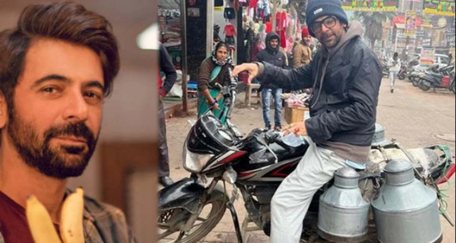 হাতে কাজ নেই বলেই কি দুধ বিক্রি করছেন সুনীল গ্রোভার!