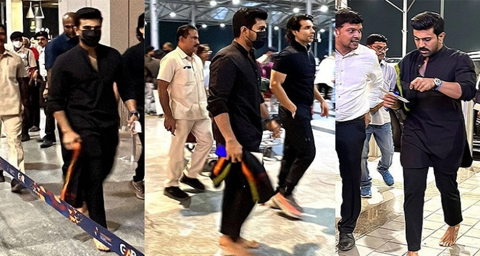 রাম চরণের খালি পায়ে আমেরিকা যাওয়ার কারণ জানলে অবাক হবেন!