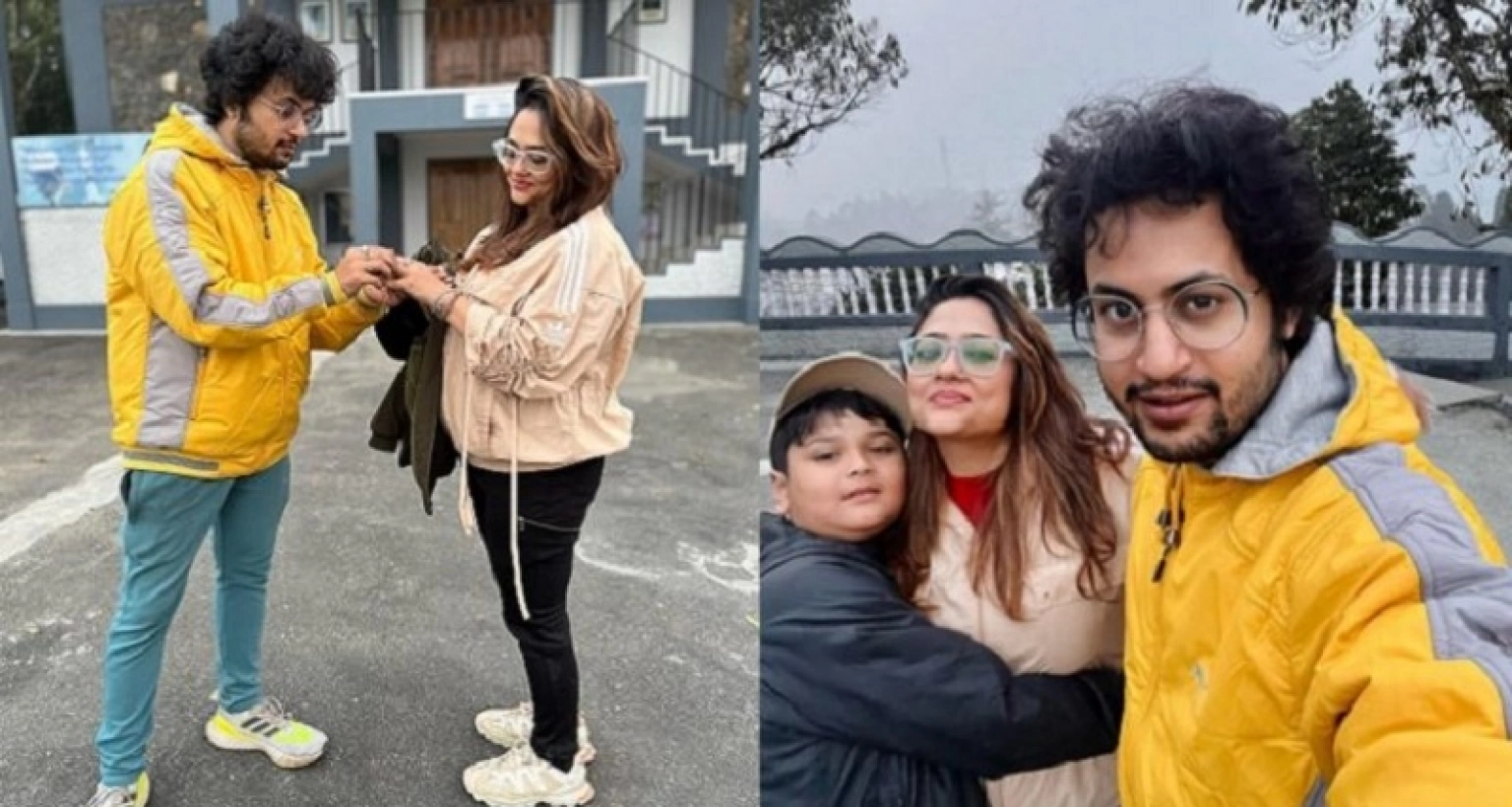 ছেলেকে সাক্ষী রেখে শুটিংয়ের মাঝেই আংটিবদল রূপাঞ্জনার