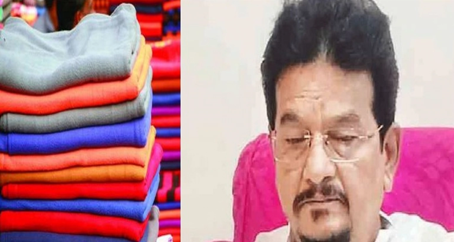 অদ্ভুত কাণ্ড, প্রচণ্ড গরমে নেতার কম্বল বিতরণ!