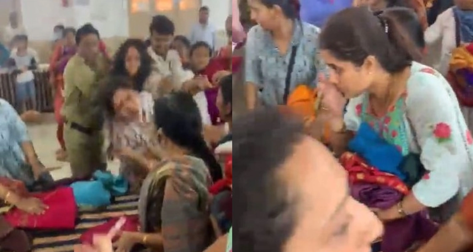 মার্কেটের ভেতরে দুই নারীর অপ্রীতিকর ঘটনা!