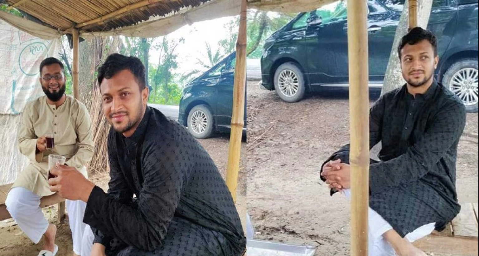 টং দোকানে ছোটবেলার বন্ধুর সঙ্গে চায়ের আড্ডায় বিশ্বসেরা সাকিব