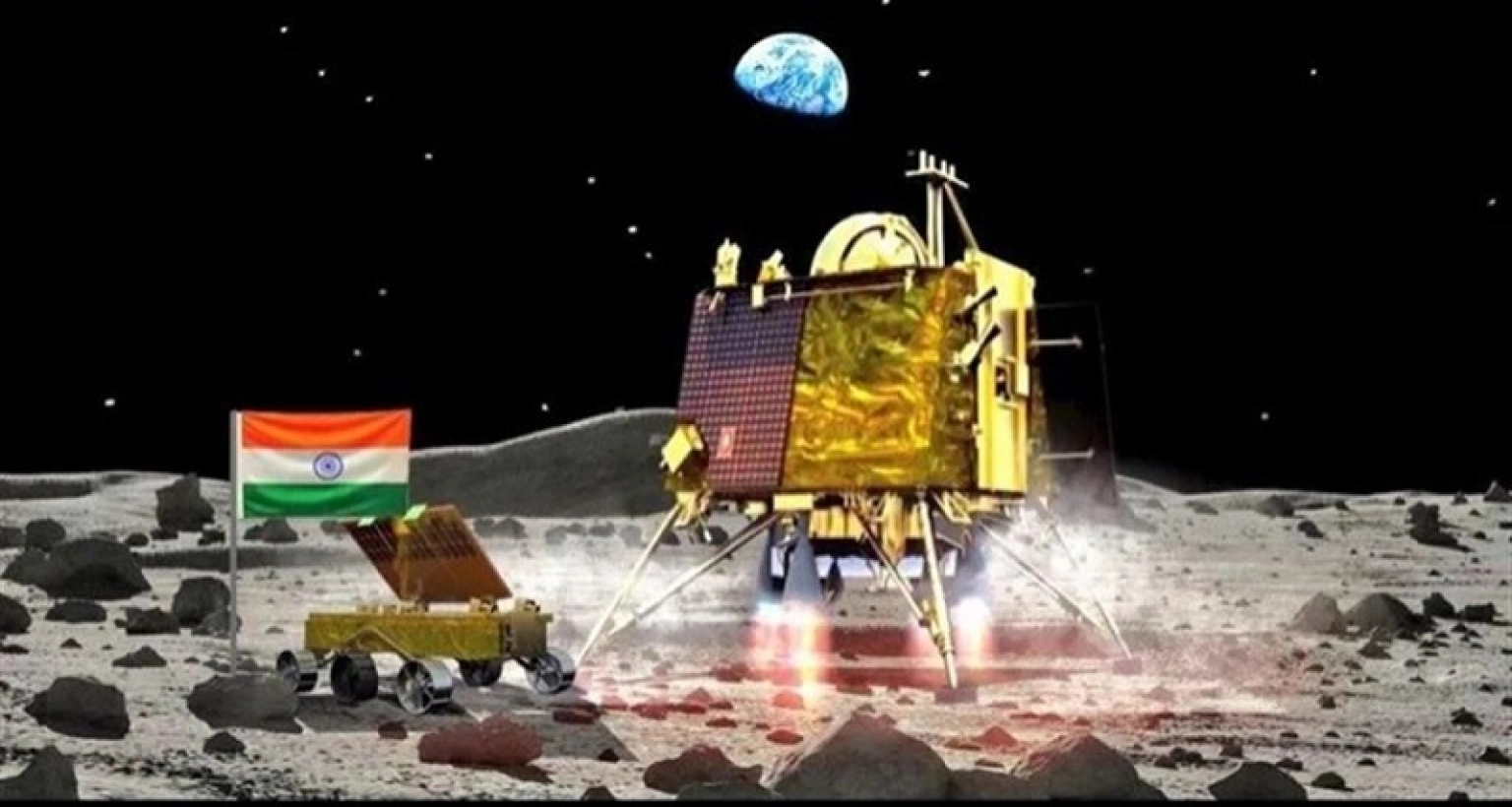 চাঁদের দক্ষিণ মেরুতে নেমে ইতিহাস গড়ল ভারত