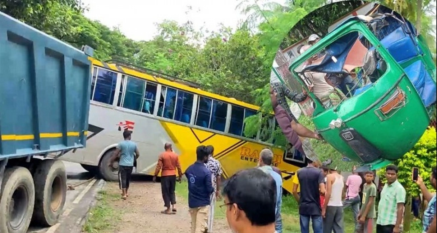 বাস-সিএনজির মুখোমুখি সংঘর্ষে জাহাঙ্গীরনগর বিশ্ববিদ্যালয়ের দুই শিক্ষার্থীর মৃত্যু 