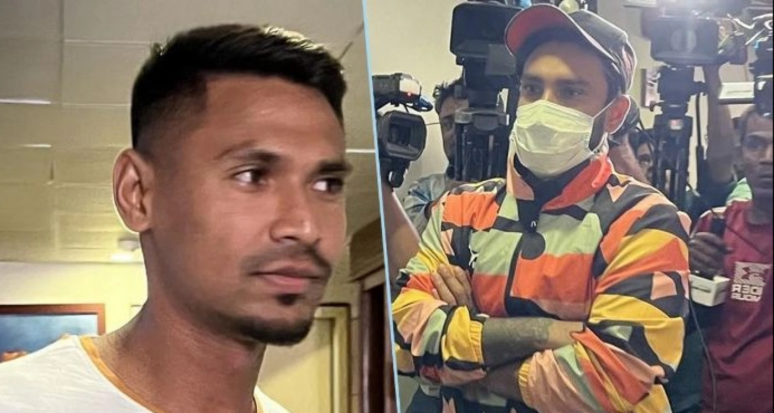  বের হওয়ার সময় দুই ক্রিকেটারও মুখে কুলুপ আঁটেন