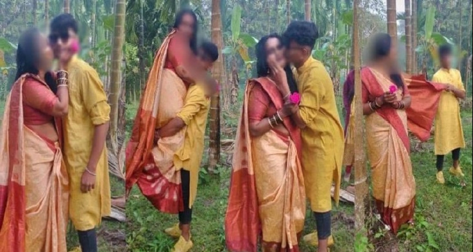 এবার শিক্ষা সফরে গিয়ে ছাত্রের সঙ্গে অন্তরঙ্গ ফটোশুট শিক্ষিকার!