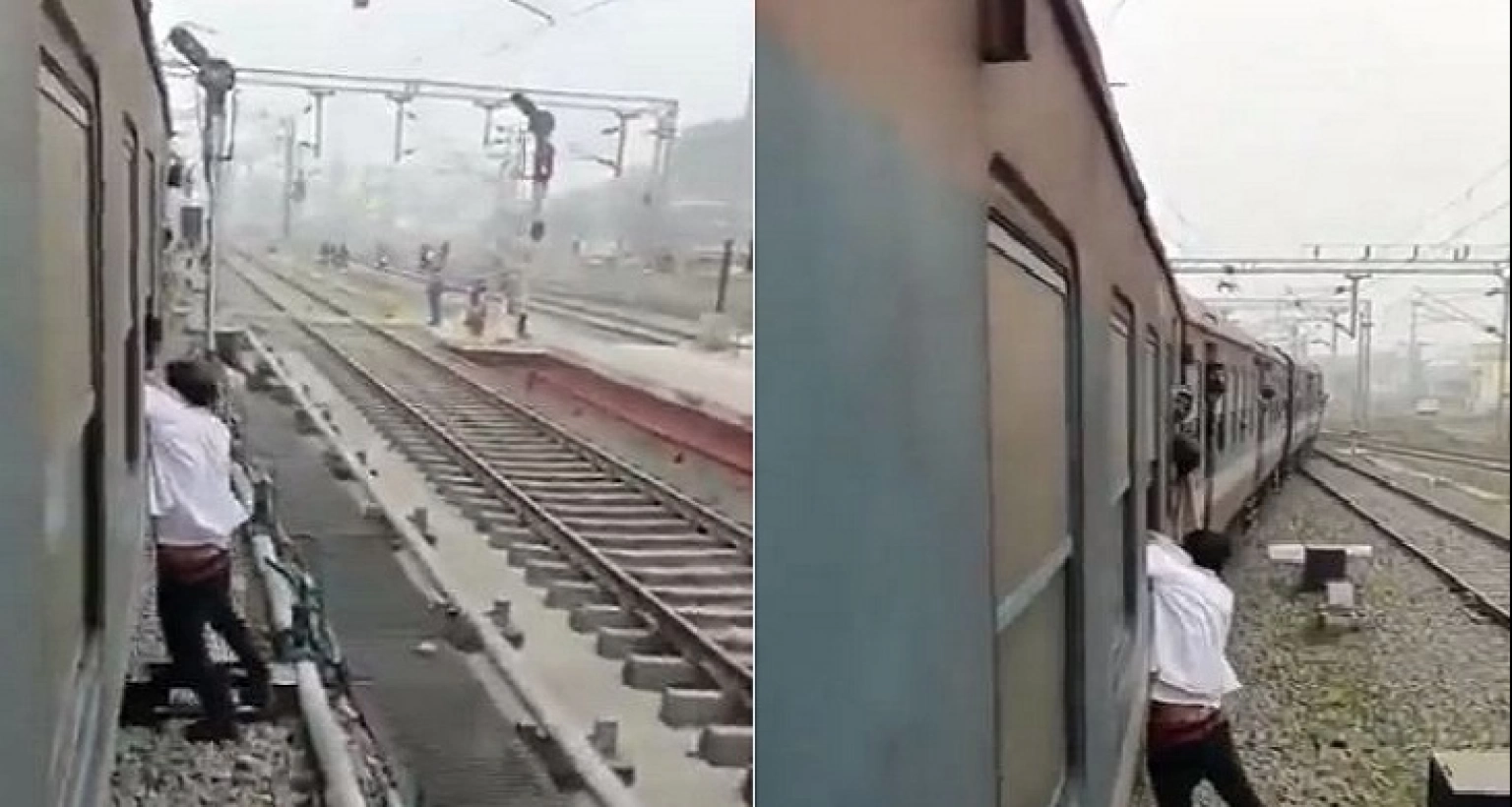 ট্রেনে মোবাইল ছিনতাইয়ের চেষ্টা, যাত্রী হাত টেনে নিয়ে গেলেন ১ কিমি!