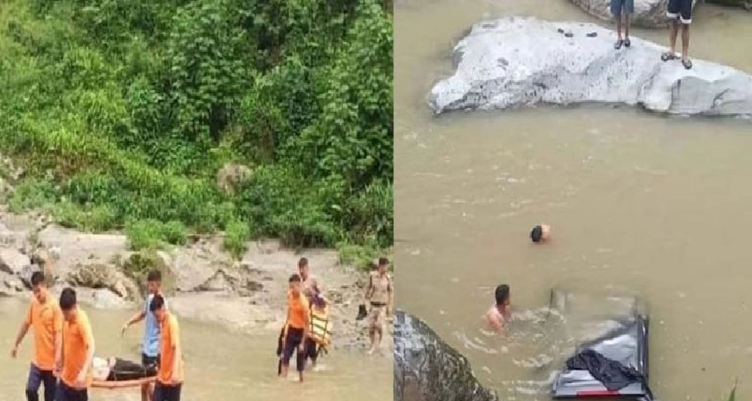 নিয়ন্ত্রণ হারিয়ে পর্যটকবাহী গাড়ি নদীতে, যত জনের মৃত্যু