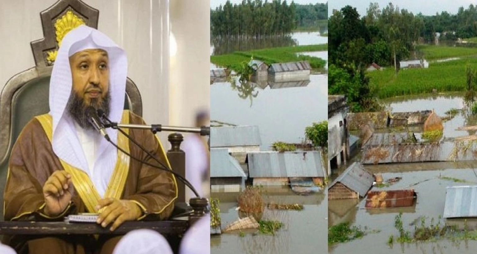 বাংলাদেশের বানভাসী মানুষের জন্য দোয়া করলেন পবিত্র কাবার সাবেক ইমাম