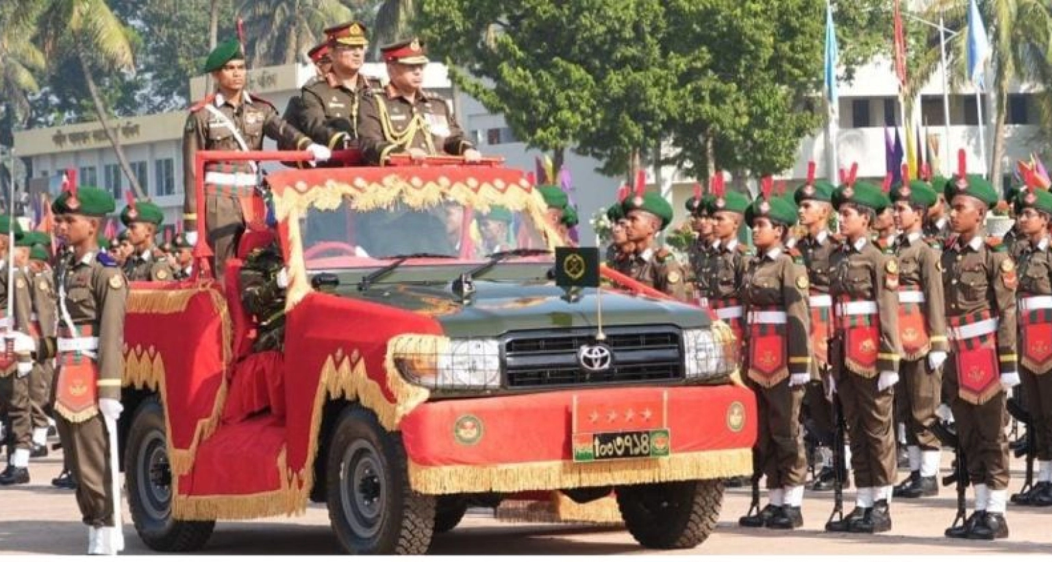 রাষ্ট্রপতি কুচকাওয়াজ অনুষ্ঠিত হলো বাংলাদেশ মিলিটারি একাডেমিতে 