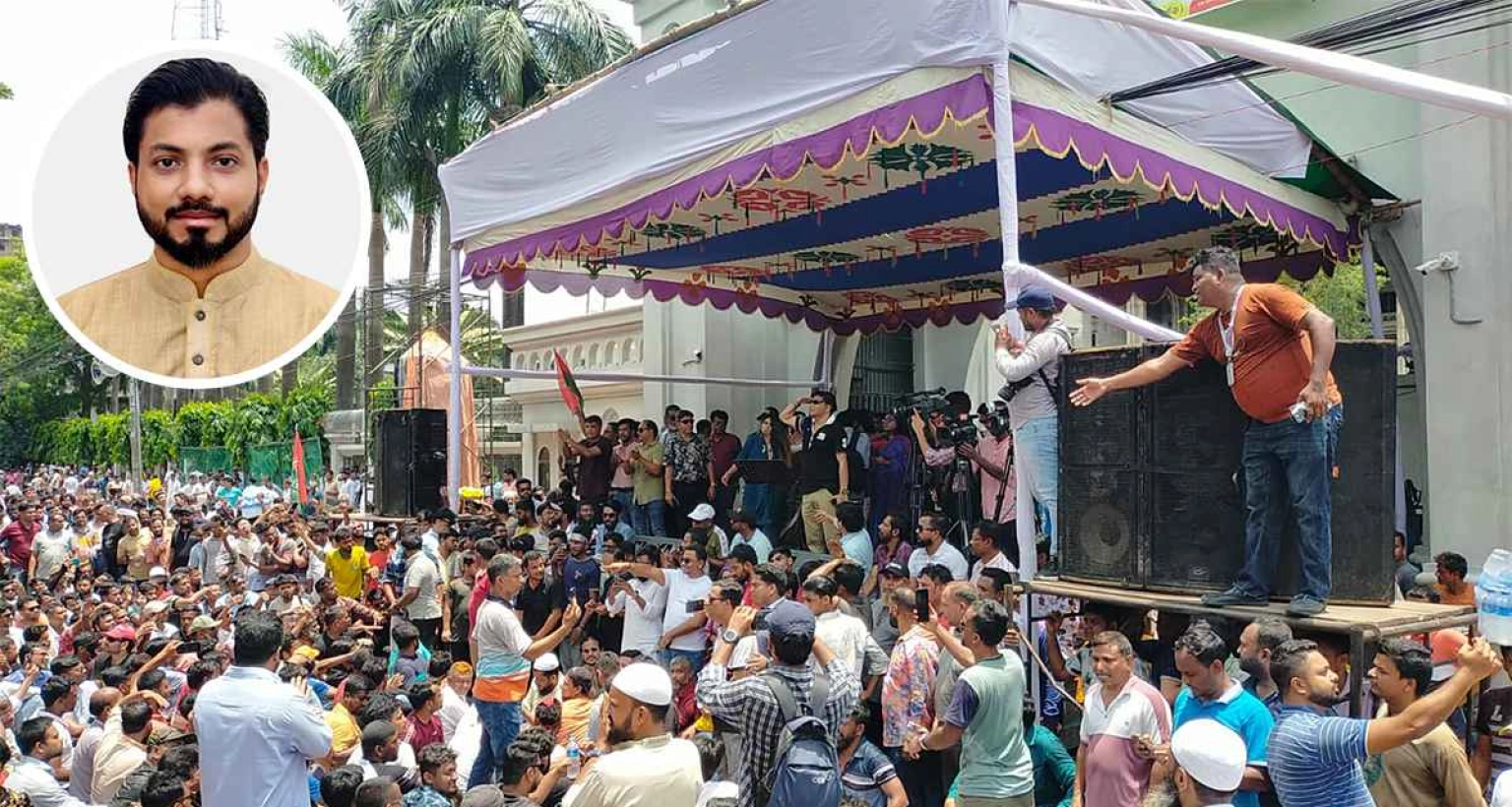 এবার ঢাকা অচলের ঘোষণা, আন্দোলনে নগর ভবনের কর্মচারীরাও