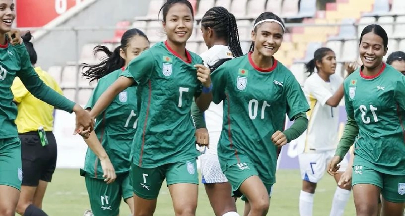 ৯ গোলে দাপুটে জয় পেল বাংলাদেশ