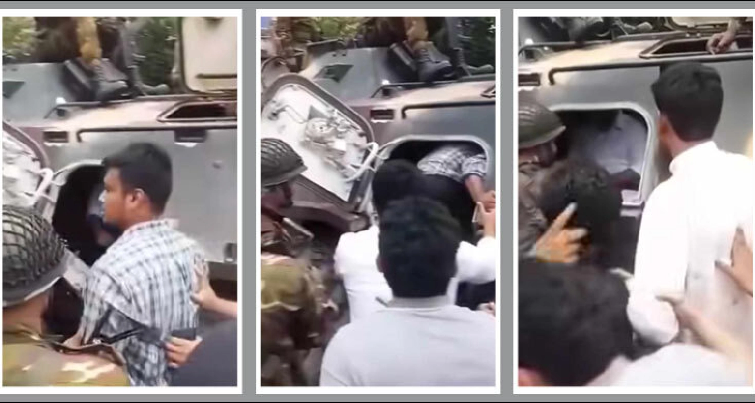 এপিসি দিয়ে যেভাবে উদ্ধার করা হলো নাহিদ-হাসনাতদের