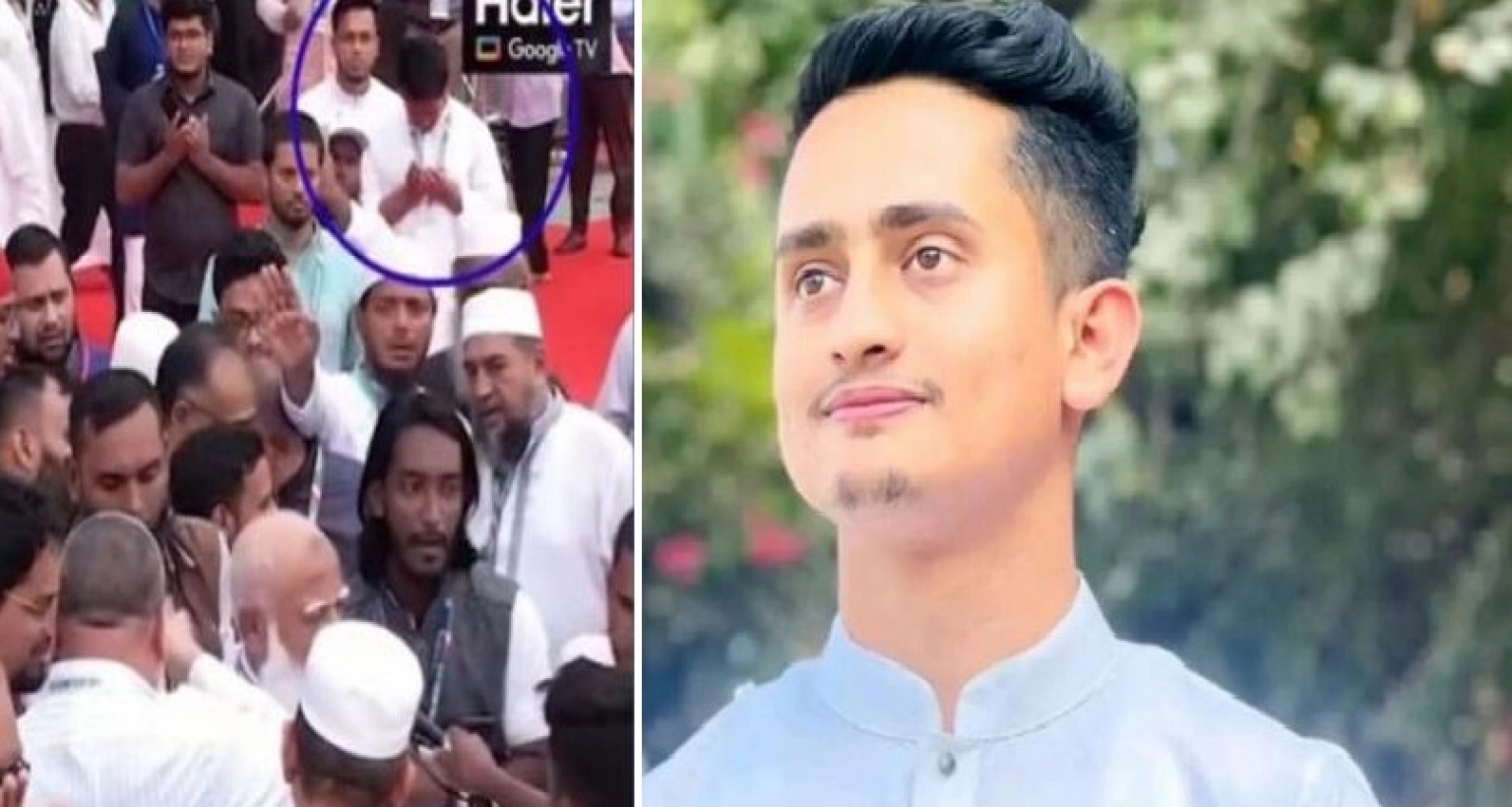 সমাবেশে জামায়াত আমিরের অসুস্থতা দেখেই হাত তুলে মোনাজাতে সারজিস আলম