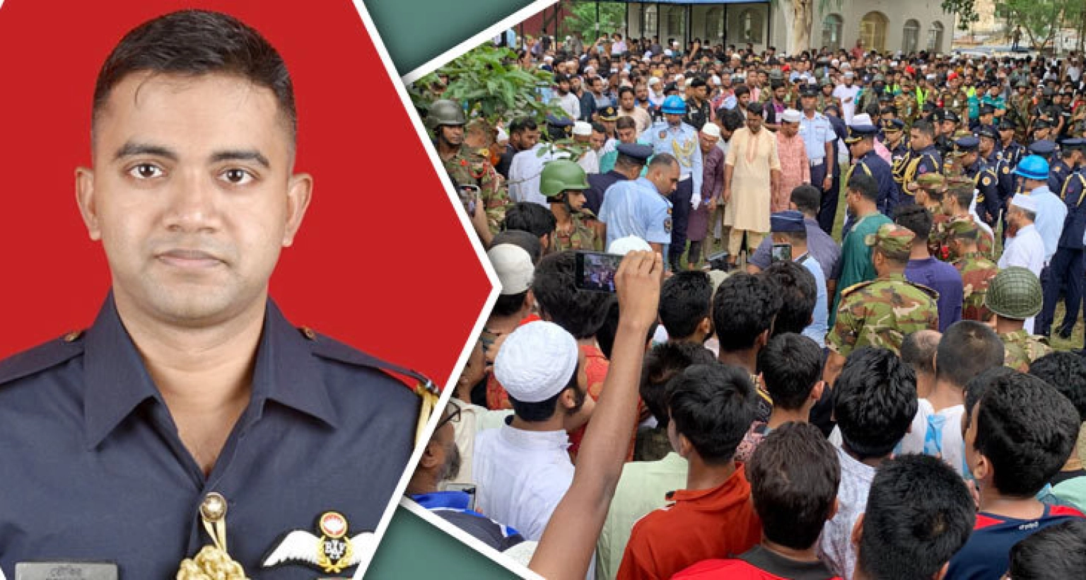 চোখের জলে শেষবিদায়, চিরনিদ্রায় শায়িত পাইলট তৌকির