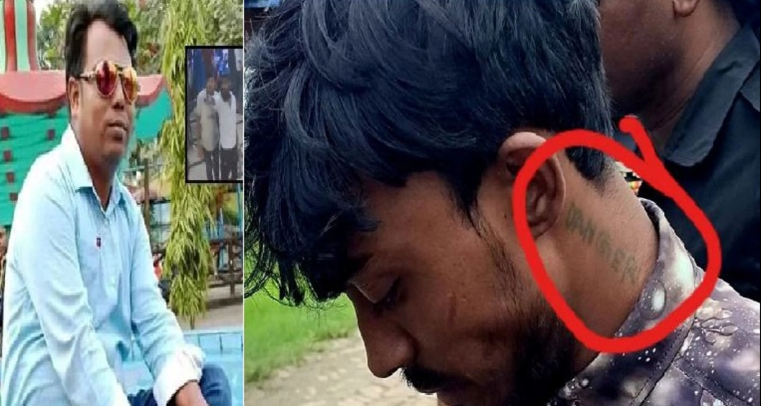 ‘ডেঞ্জার’ লেখা সাংবাদিক তুহিন হত্যার আসামি স্বাধীনের ঘাড়ের ট্যাটুতে