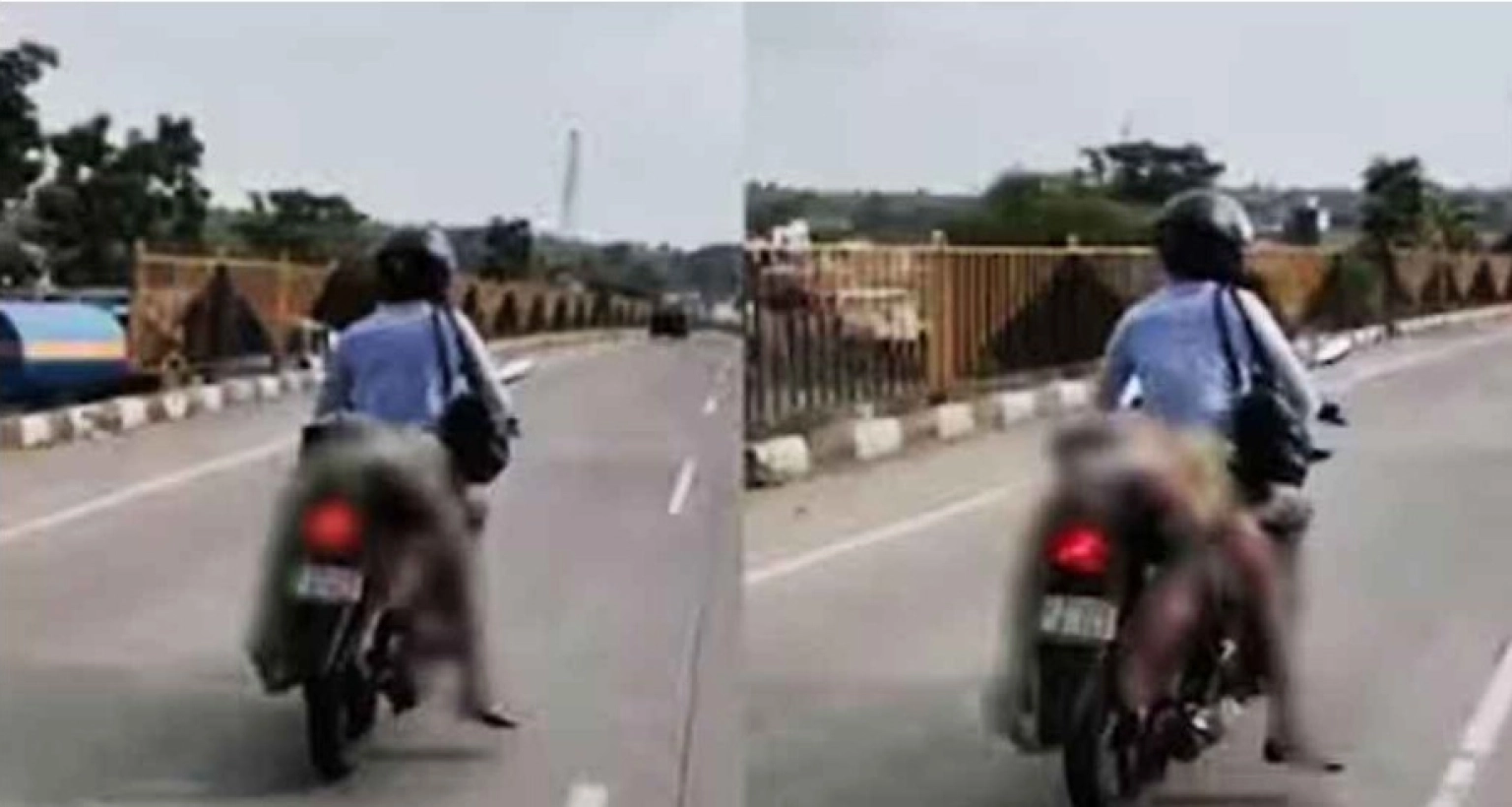 মৃত স্ত্রীকে নিয়ে বাইক চালিয়ে যাচ্ছিলেন স্বামী, পরে যা ঘটলো...