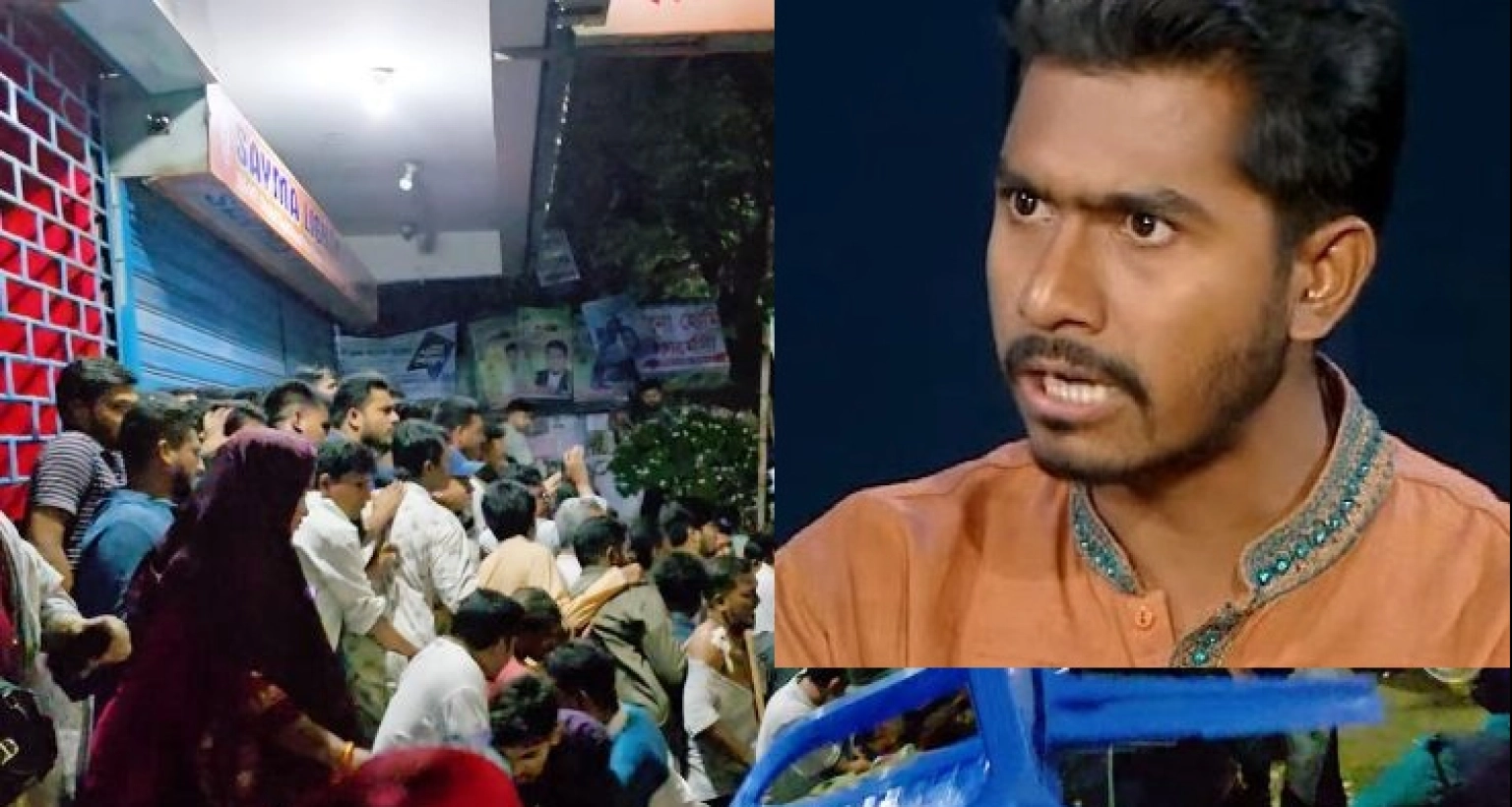 হাসপাতালে নেওয়া হয়েছে হামলায় মারাত্মক আহত নুরুল হক নুরকে