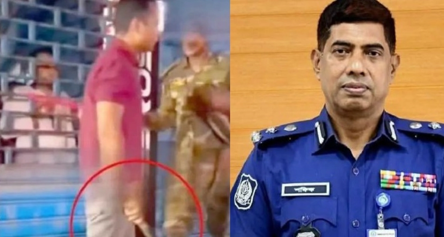 লাল টি-শার্ট পরা যুবক নিয়ে যা বললেন ডিএমপির ডিবিপ্রধান 