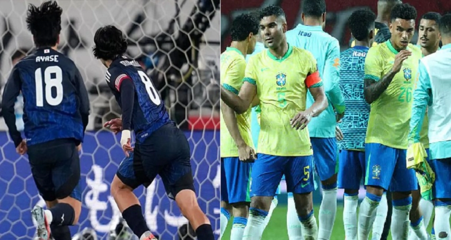 ৩-২ গোলে শেষ হলো জাপান-ব্রাজিলের খেলা