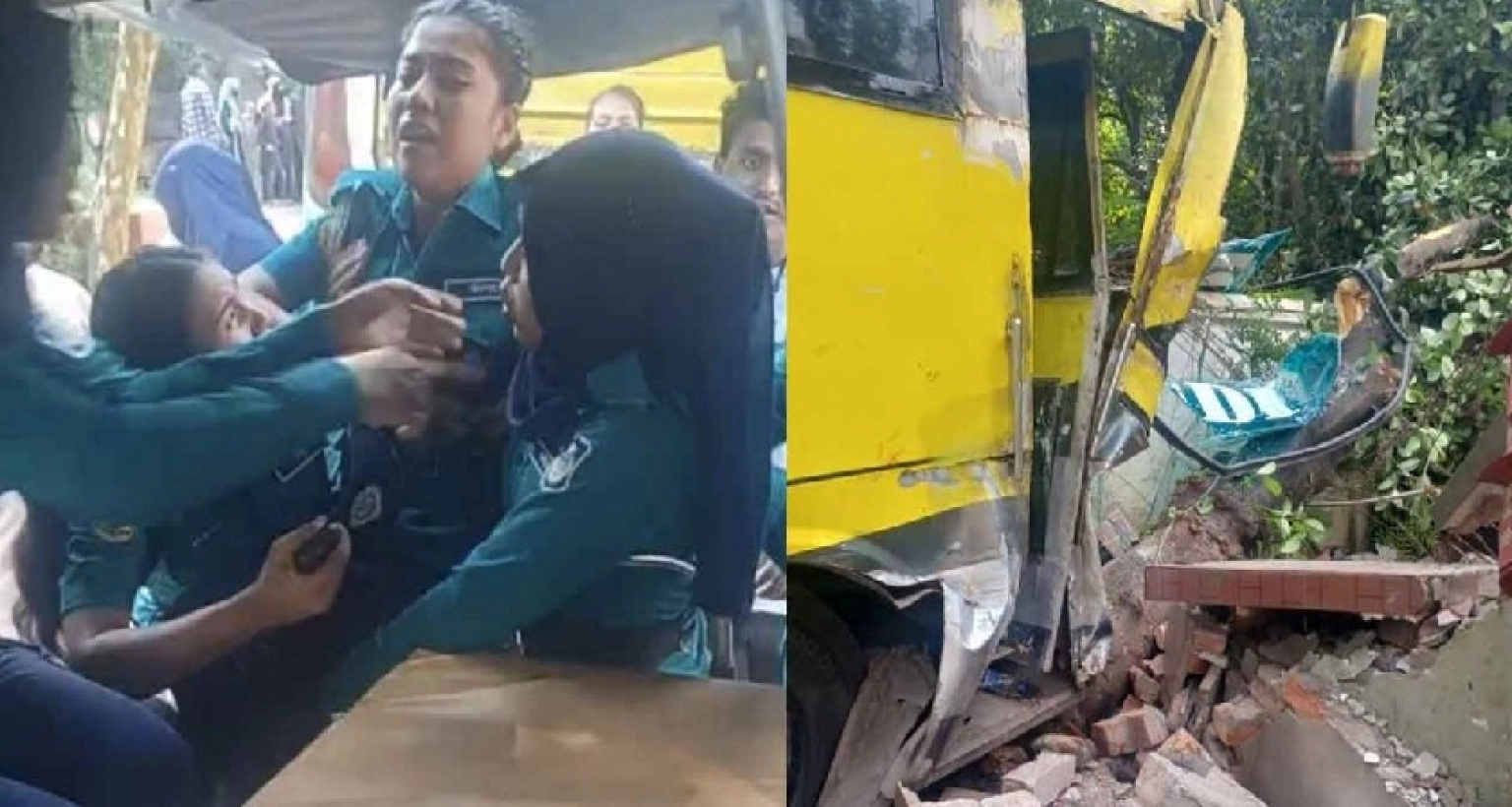 বাস উল্টে অন্তত ২৭ নারী পুলিশ সদস্য আহত  বাস উল্টে অন্তত ২৭ নারী পুলিশ সদস্য আহত